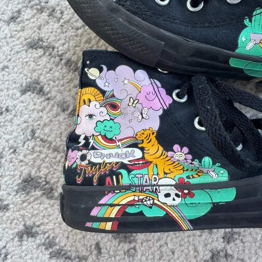 Converse All Star Chuck Taylor Psychedelic High Top Sneakers Size 13C